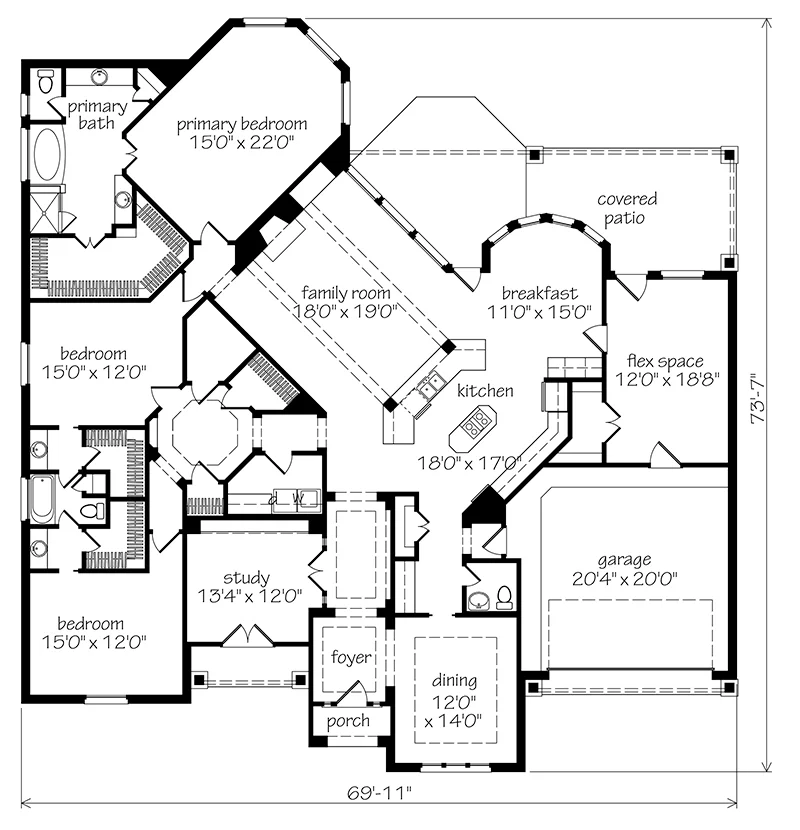 Scarborough Alternate House Plan | Southern Living House Plans